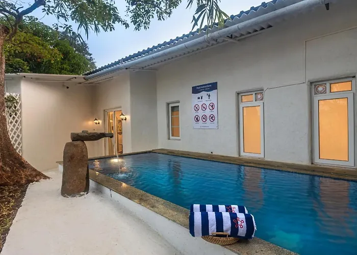 Villa: Saffronstays Kairos Zeus, Karjat - Greek Style Pool Villa Near Camp Max
