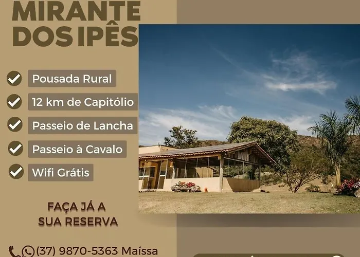 Alojamento com o café da manhã Apenas: Pousada Mirante dos Ipês - Capitólio - MG
