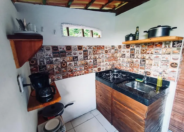 Boipeba Apartamento GREEN com varanda e cozinha ao ar livre