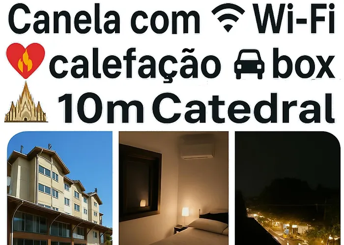 Suite No Coracao De Canela Wifi Calefacao 10M Catedral E Box Coberto Carro