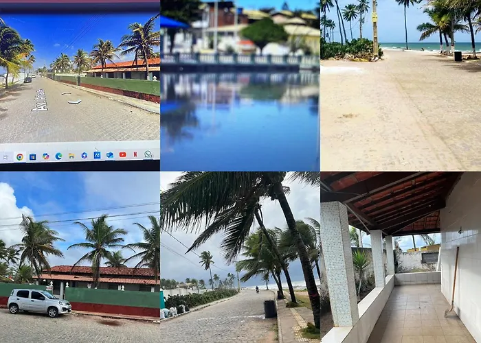 Bangalôs em frente a praia