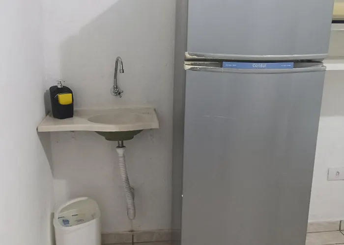 Pousada santos ll, kitnet confortável com ar condicionado