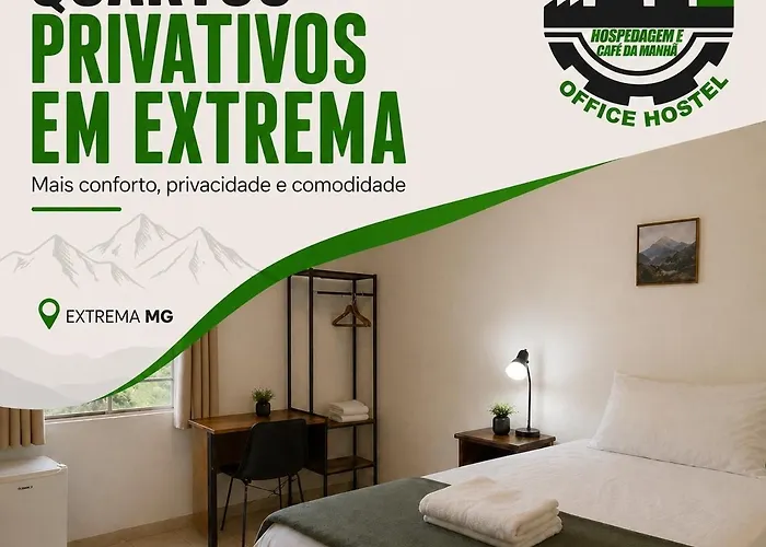 Office Hostel CENTRO Pousada climatizada Quartos privativos emitimos nota fiscal 24 h